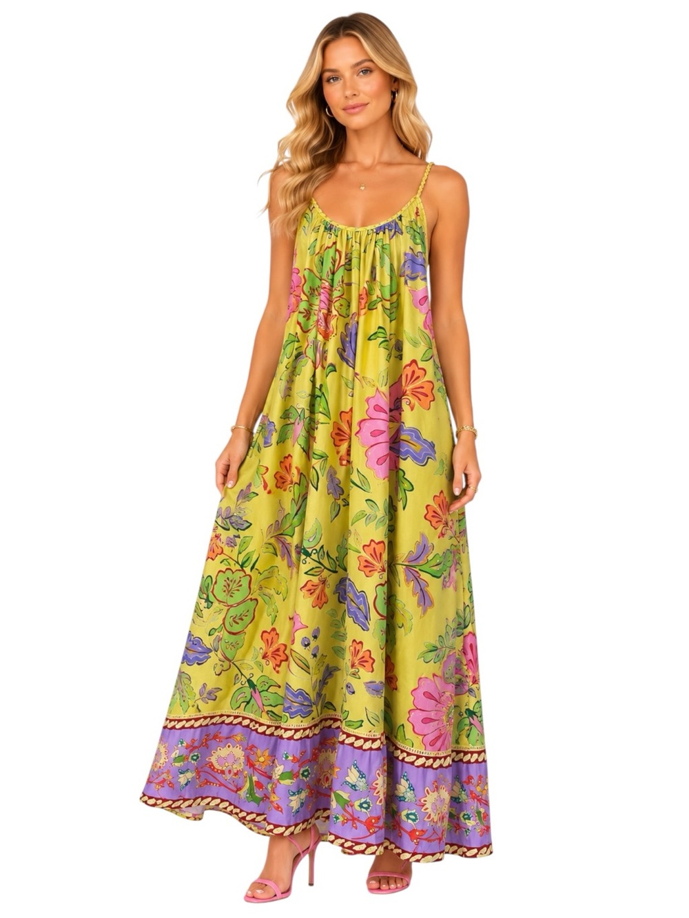 NWT FARM Rio OVERSIZE Floral Insects Maxi Dress Size XS